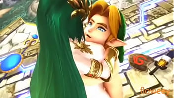 Young Link se folla a Palutena...