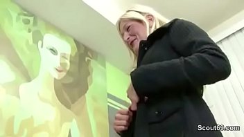 Monster Black Cock ANAL Fuck Blonde MILF in Stockings