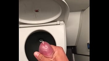 Flythatcock jerk in toilet on the...