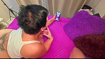 Stepmom Watched a lot of Porn and decided to Fuck her Stepson with a toy in both Holes