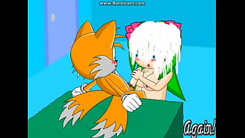 sonic, cum, handjob