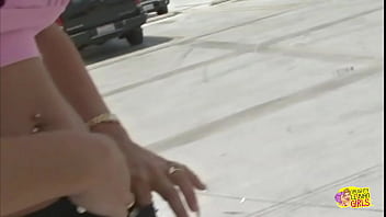 Two brunettes do a naughty 69 pose while they fuck each others cunts with dildos