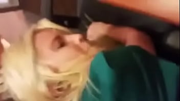 Hotel worker  and swallows cum...