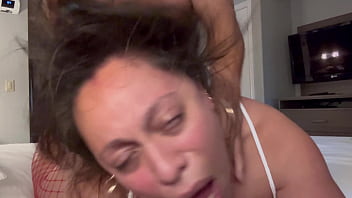 Clip sex Rough ass spanking for big booty Latina, watch her eyes roll back with pleasure