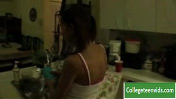 Blowjob Starts Kitchen Ends Bedroom...