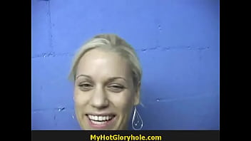 Cute Amateur Sucks off Big Gloryhole Dong 29