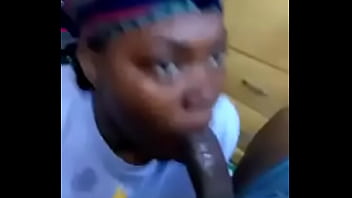 African girls gives head to boyfriend with no hands