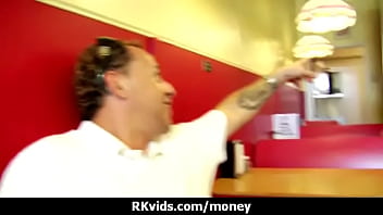 Sexy wild chick gets paid to fuck 10