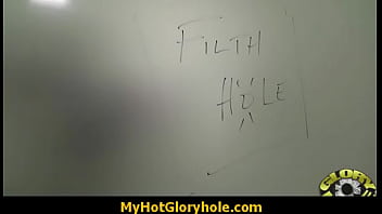 Horny Lady Enjoys Gloryhole Cocksucking Interracial 12