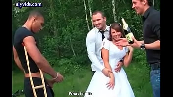 Bride doing get...