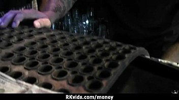 Desperate teen naked in public and fucks to pay rent 19