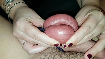 cumshot, ball grabbing, testicle, femdom