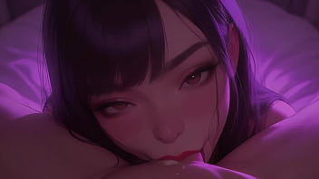 Please Cum In My Mouth - Young Asian Blowjob POV - AI 