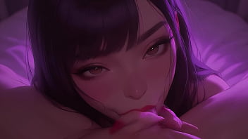 Please Cum In My Mouth - Young Asian Blowjob POV - AI 