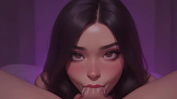 Please Cum In My Mouth - Young Asian Blowjob POV - AI 