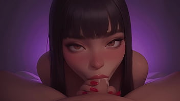 Please Cum In My Mouth - Young Asian Blowjob POV - AI 