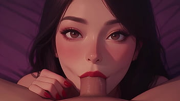 Please Cum In My Mouth - Young Asian Blowjob POV - AI 