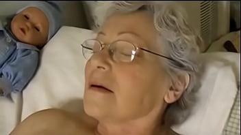 dildo, glasses, granny, masturbation