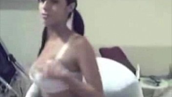 Sexy girls does strip tease on webcam 