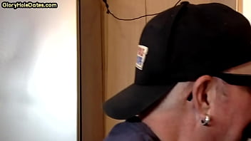 Gloryhole bottom BJ gaydaddy gets banged after dickblowing