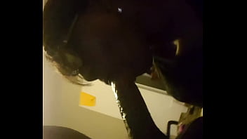 Ebony Mama Eating Up Cock...