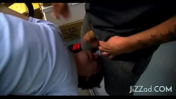 Sissy homosexual chap delivers sperm