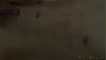 Gay asian twink spunked