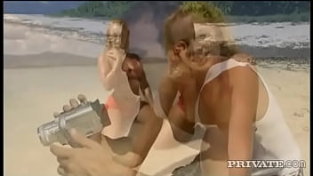 Bisexual Blonds Ellen Saint & Sandy Style Ffm Three Way With Blowjob...