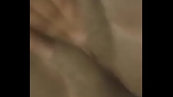 Black abony fingering herself