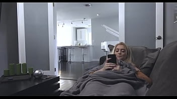 Hot step sister caught masturbating