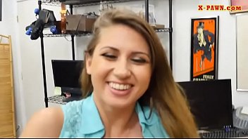 Busty Woman Sells Helmet & Railed Good...