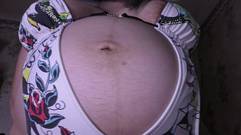 cum, hairy, huge creampie, pregnant