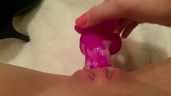 18 year old playing with new dildo, add my s. f...