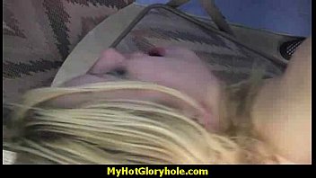 I sneak Black BJ as I fuck husband thrue gloryhole 26