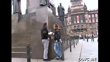 Pretty young teen gets to play with an hard old cock