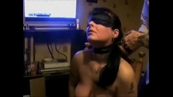 spanking, brunette, blindfold, bdsm