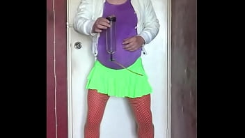 heels, pissing in my homemade piss tube, asking to swallow another mans piss, bisexual crossdresser