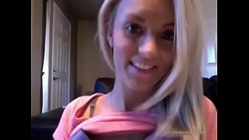 Blonde Darling Playing On Cam