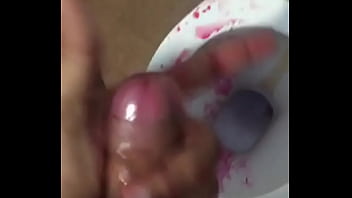 Handjob With Rose Syrup In Bathroom...