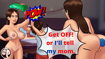 Clip "Stop beating me with that monster dildo. They are watching!" (Summertime Saga - Jenny)