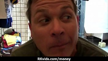 Desperate teen naked in public and fucks to pay rent 26