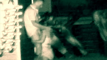 A couple was caught getting horny  night...