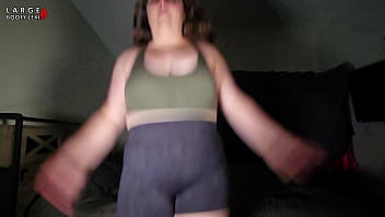 Sports Bra Try-On, Boob Bounce Tests, Naked Twerk Tease (4K Landscape)