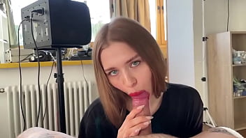 Hot blonde blowjob name...