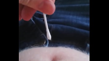 Albino Innie Belly Botton Soft Poking With Ear Sticks 1...