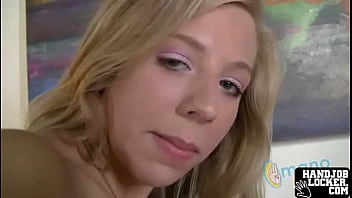 Blonde teen handjob 