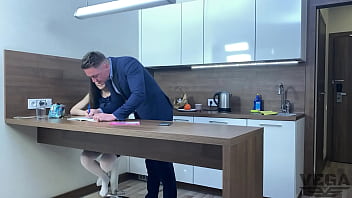 Step Brother with stepsister caught parents sex in bedroom and start fuck   