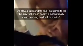 Girl Cheats On Boyfriend By Dare And Sends Him A Snap...