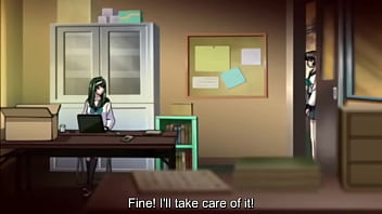 Hentai lesbian school girls have sex at school