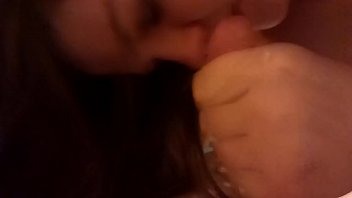 Masturbating And Gagging On B Cock...